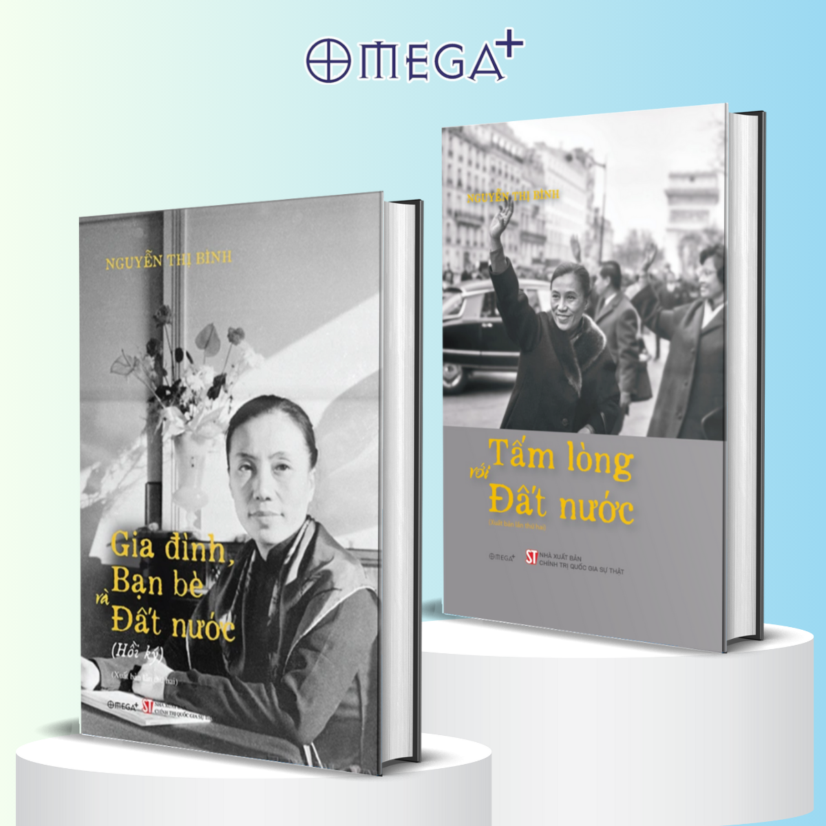 Combo Hồi Ức Nguyễn Thị Bình: Gia Đình, Bạn Bè, Đất Nước + Tấm Lòng Với Đất Nước (Bìa Cứng)